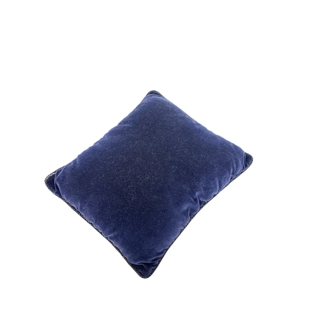 Vintage‎ Needlepoint Velvet Backed Pillow Angels Playing Music 9